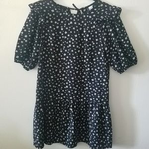 H&M Divided Black&White Floral Dress